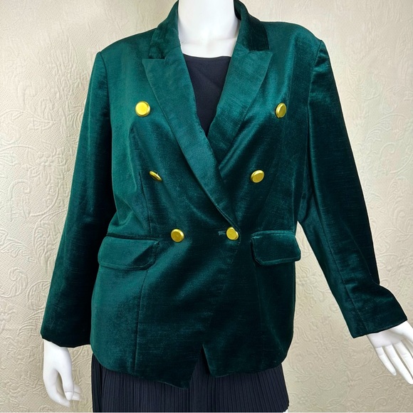 Chico’s 2 Washable Velvet Blazer Jacket - Picture 1 of 12